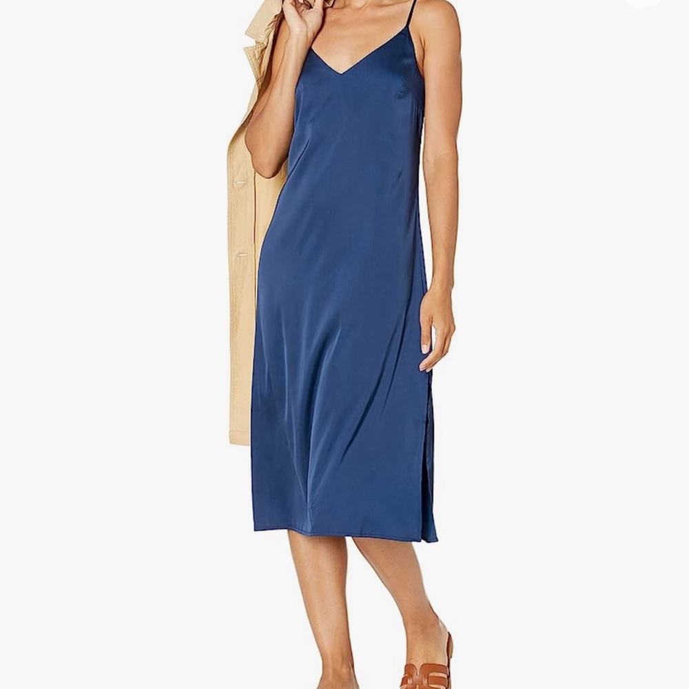 The Drop Navy Slip Dress